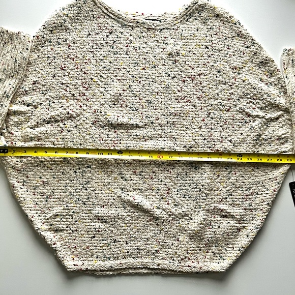 🍒NWT Chenille Confetti Cream Spring Knit Sweater. 1 M 1 LRG 1 XL Available - Picture 11 of 16